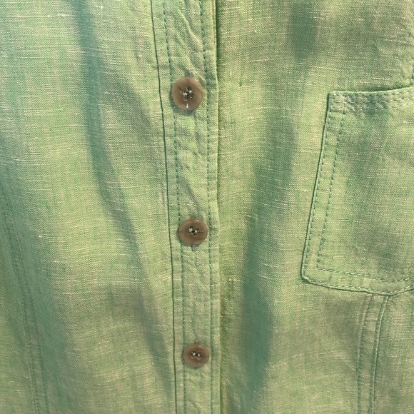 Women’s linen short sleeve top shirt brand new Olsen size XL - Picture 4 of 7